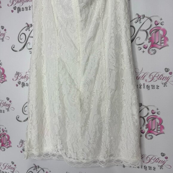 Sugar thrillz dolls kill milk maid dress lace white ribbon π bow rose bud - Picture 10 of 10